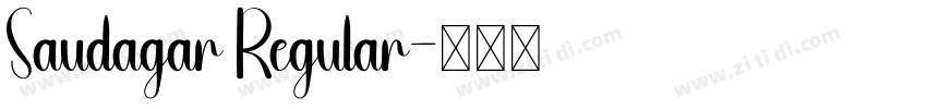 Saudagar Regular字体转换